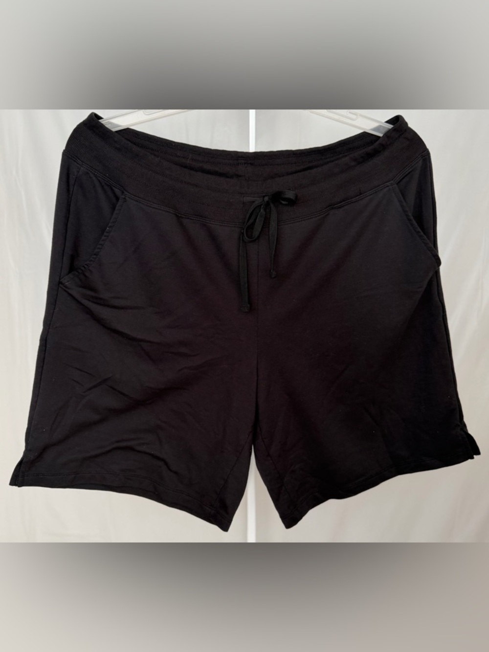Athletic Works Shorts XL Black Soot Drawstring Stretch Lounge Active - Picture 1 of 5
